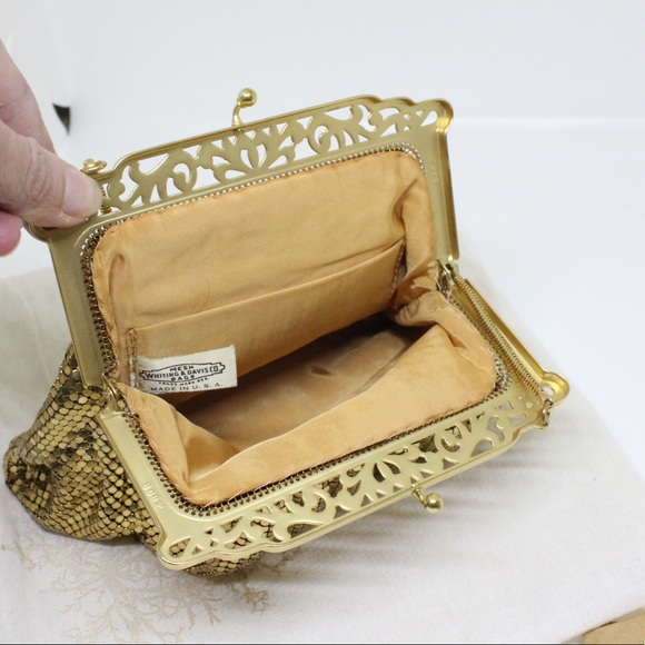 Vintage gold mesh chain rare bag uniqulee New York Whiting and Davis Host Pick! - Picture 4 of 5